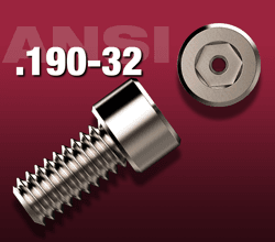 10-32 Vented Socket Head Cap Screws