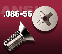 2-56 Vented Phillips Flat Head Screws