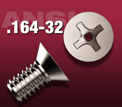 8-32 Vented Phillips Flat Head Screws