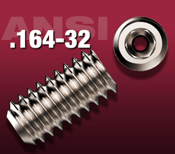 8-32 Vented Hex Socket Head Set Screws