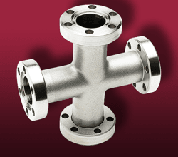 CF 4-Way Cross Fittings 4-Way cross fittings on CF flanges