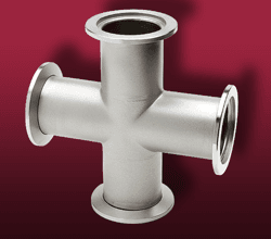 ISO Vacuum Fittings 4-Way Crosses on ISO Flanges