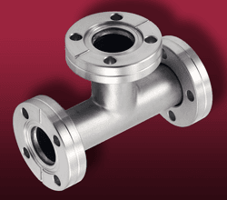 Conflat Tee Fittings Tee fittings on CF flanges