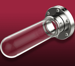 Closed-End Non-Magnetic CF Glass Adapters Single-flanged closed-end non-magnetic CF adapter