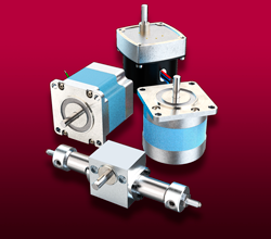 Linear and Rotary Motorized Actuators NEMA 11 stepper motor, NEMA 12 stepper motor, AC gear motor and pneumatic operator