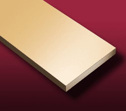 Close up of PEEK (polyether ether ketone) bar