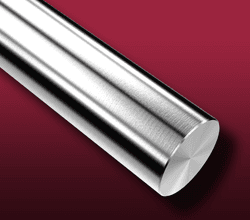 Close up of stainless steel rod