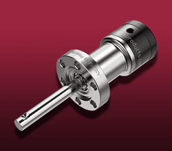 Elastomer Rotary CF Feedthroughs Elastomer feedthrough on 1.33" CF flange