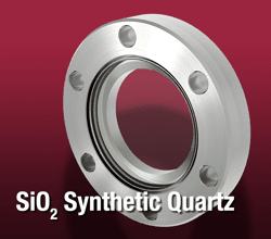 Fused silica viewport on CF flange