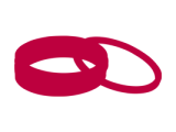 Viton Gaskets, Elastomer – High Vacuum (HV), drawing