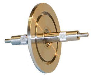 600-Micron, VIS/NIR Fiber Optic Feedthrough on an NW40 KF Flange with Male SMA 905 Connectors on Each End