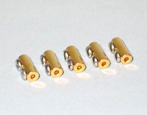 Pack of 5 In-Line Connectors with an Inner Diameter of 0.072"