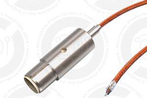 Kapton-Insulated, 26 AWG, 50 OHM Coaxial Cable with Accu-Fast™ 500S Connector on One End