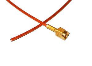 Kapton-Insulated, TYP6, 26 AWG, 50 OHM Coaxial Cable with Male SMA Connector on One End