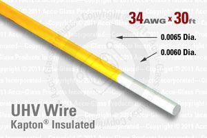 34 AWG - Fine Instrumentation Wire - Kapton Insulated