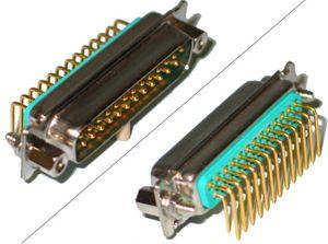 25-Pin Male High Vacuum Printed Circuit Board (PCB) Connector