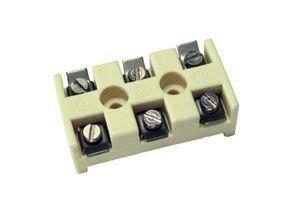 Ceramic Terminal Block, 3 Pole