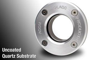 NW40 KF flange, Demountable - AR Coated Quartz Viewport